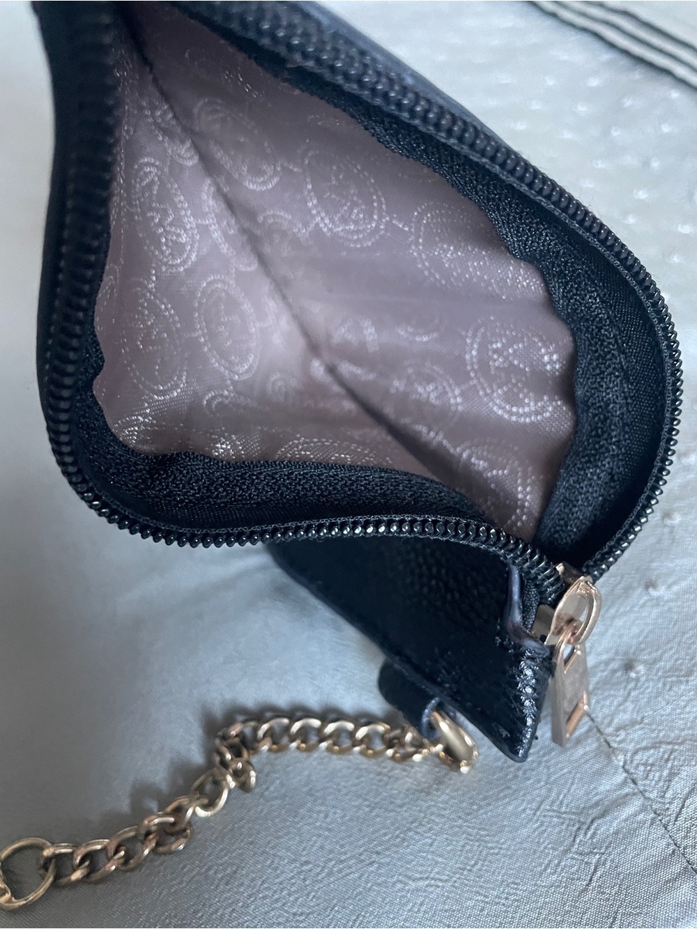 Michael Kors Black Embossed Coin Pouch